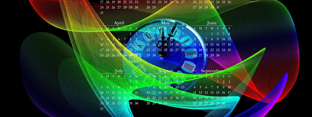 calendrier multicolore